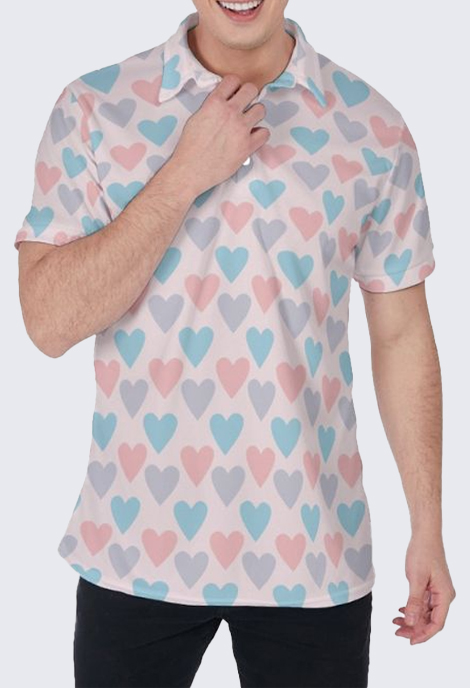 All-over Print Men's Polo Shirt (Made In China)