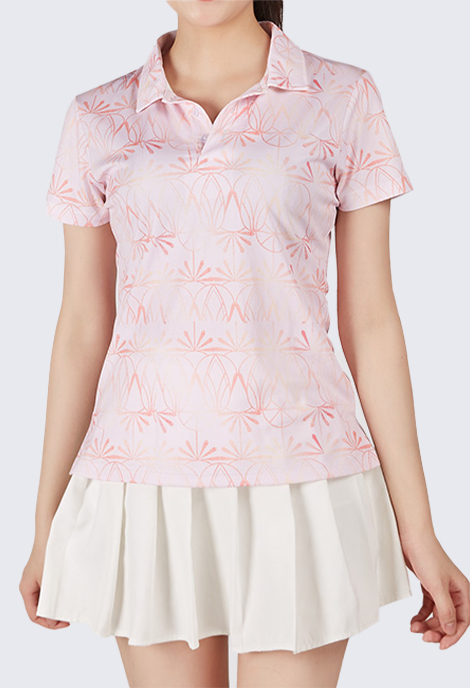 All-over Print Women's Polo Shirt (Midweight)