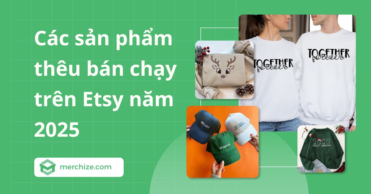 Các sản phẩm thêu bán chạy trên Etsy năm 2025
