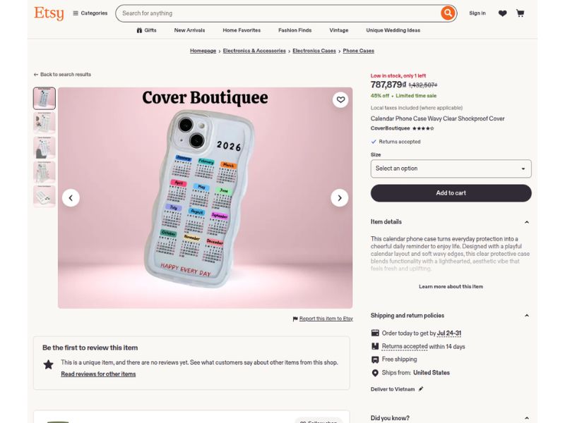Goal Tracker on phone case