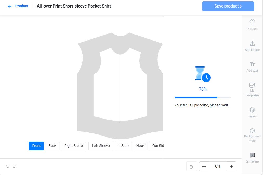 Dropbox's image is uploaded to Merchize's Library