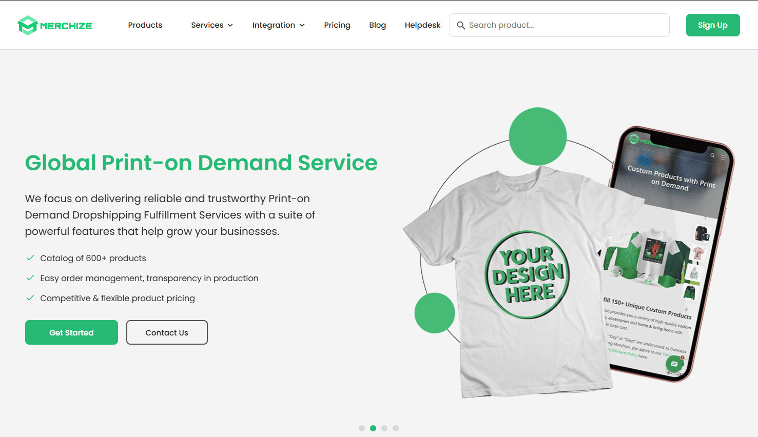 eco friendly print on demand merchize