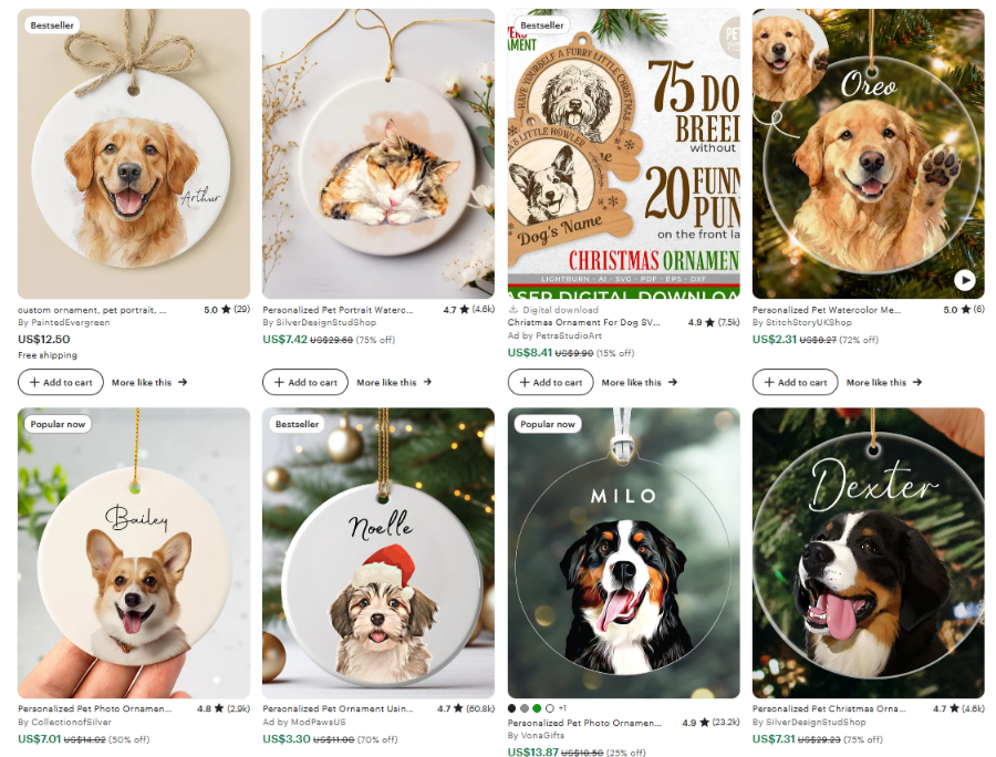 personalized pet ornaments
