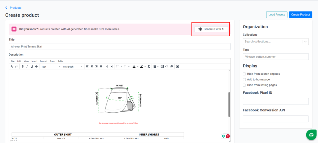 generate with AI