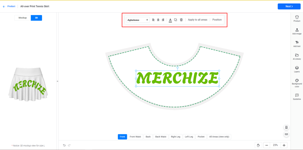 text tool mockup gen