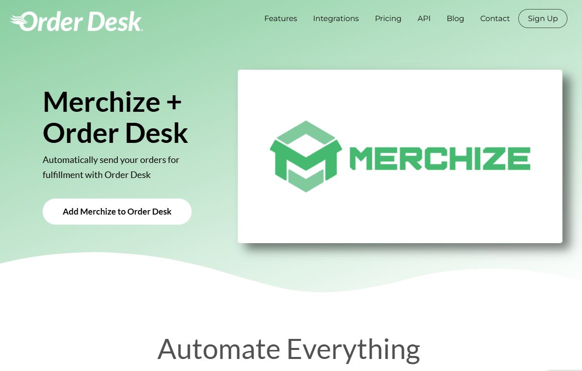Automate POD sales with Order Desk & Merchize