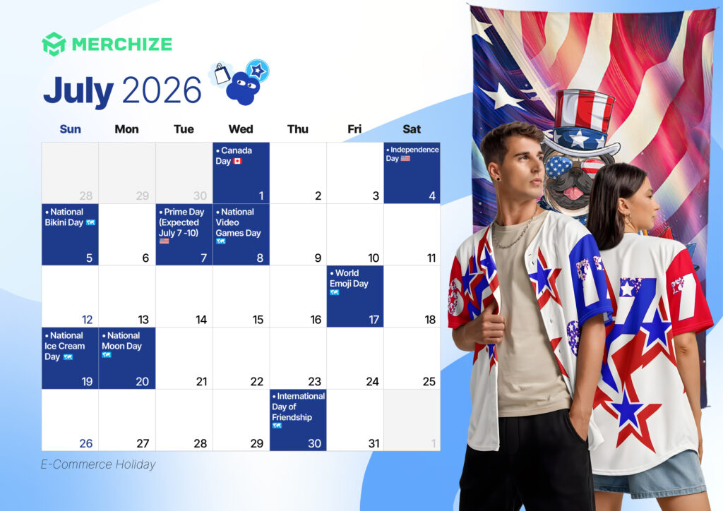 2026 E-Commerce Holiday Calendar july