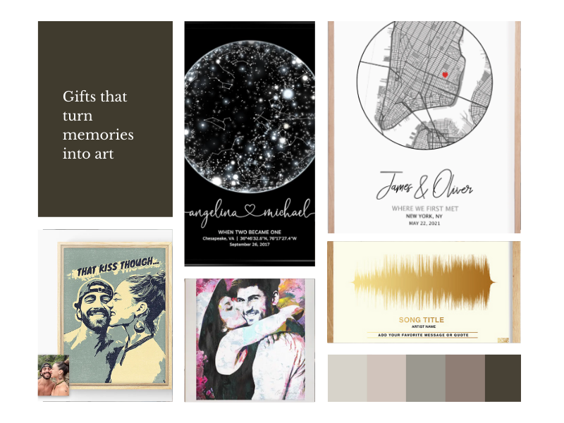 Gifts that turn memories into art