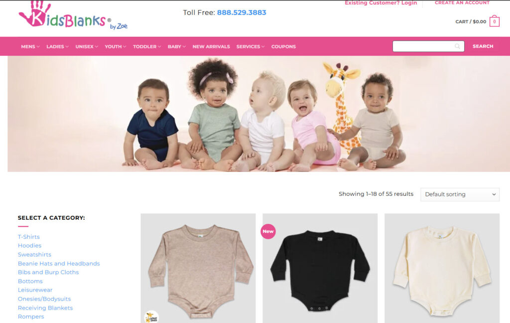 KidsBlanks by Zoe: Specialist in print on demand baby clothes
