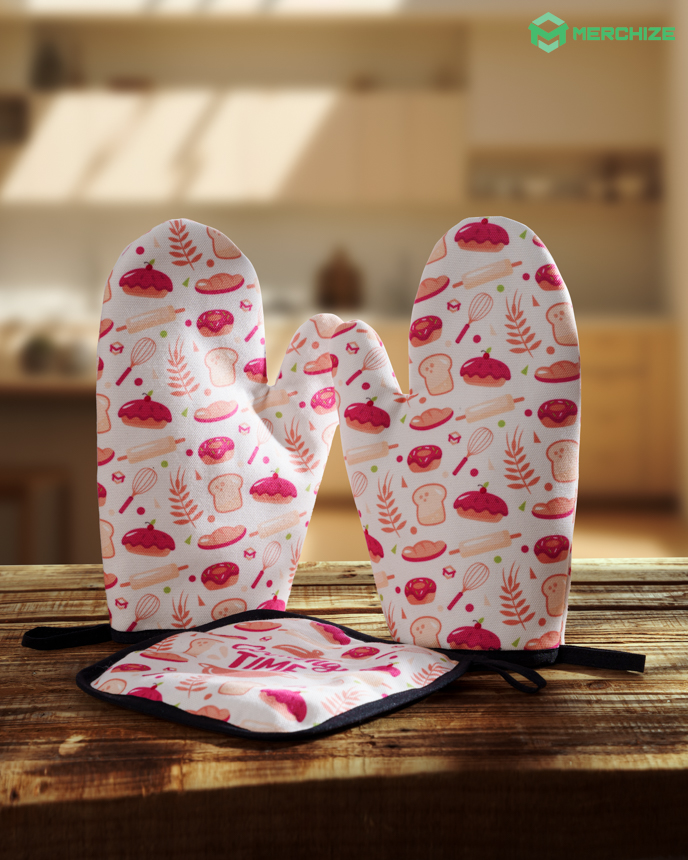 Oven Mitts and Pot Holder Combo Valentine gift ideas for her