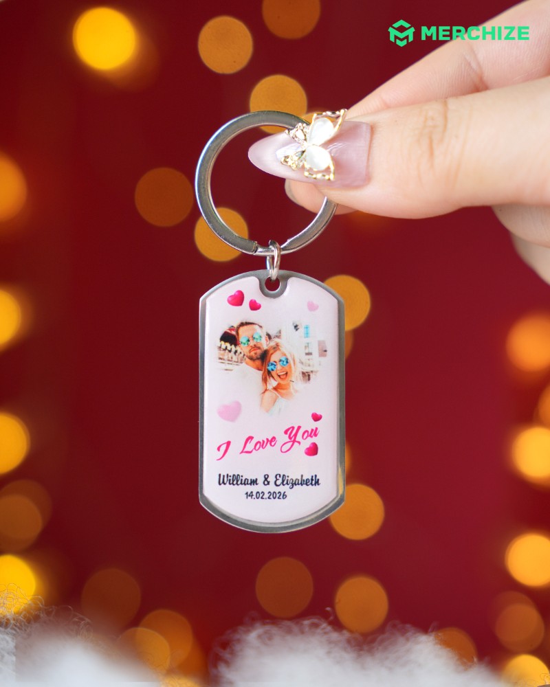 Stainless Steel Keychain etsy valentine