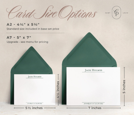 Folded invitation and greeting cards