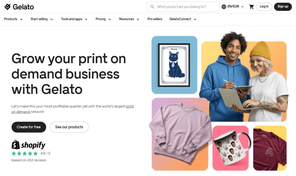 best print on demand EU gelato