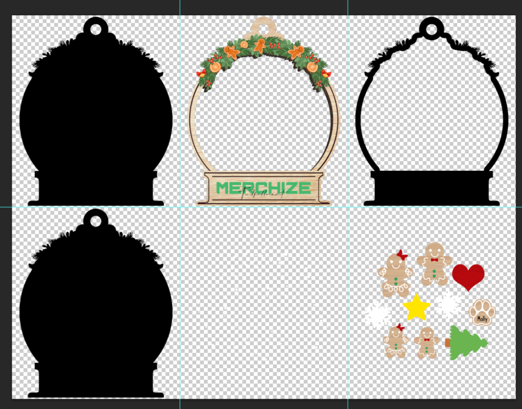 Complete Shaker Ornament design example