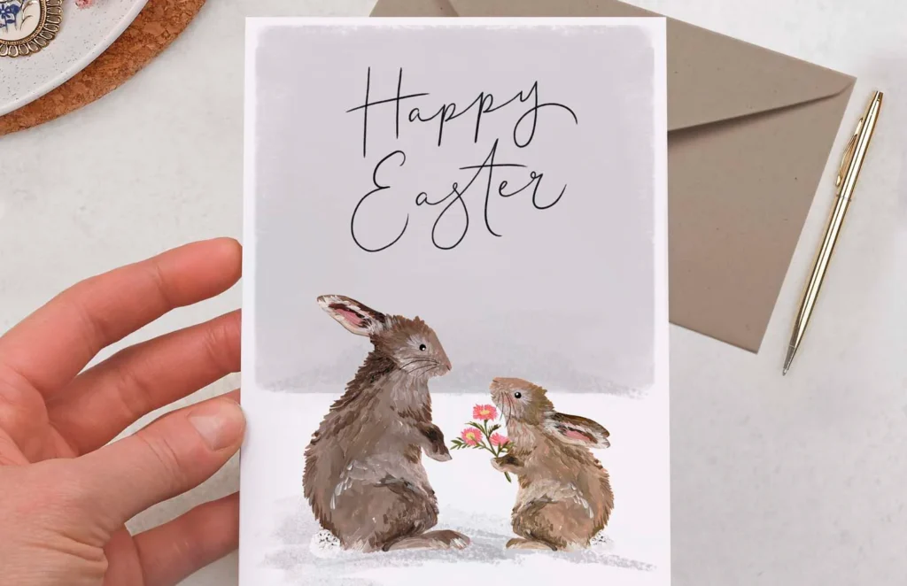 happy easter message card
