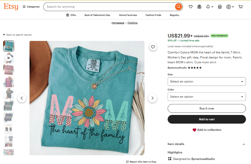 mom the heart of the family t-shirt mother's day