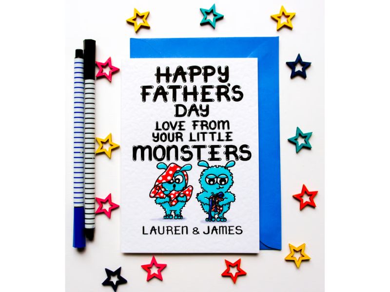 Childs-name-added-card-on-fathers-day