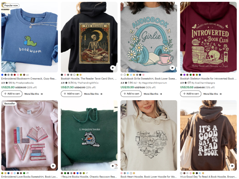 book lover hoodie