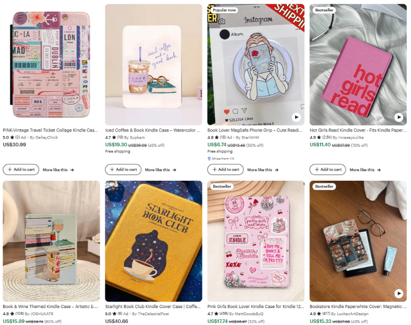 book lover kindle case