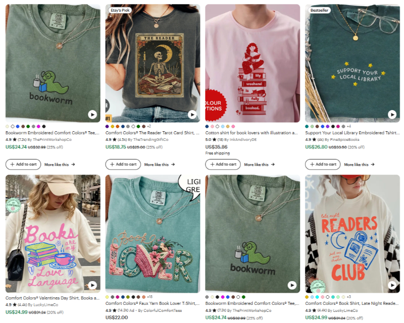 book lover t-shirts