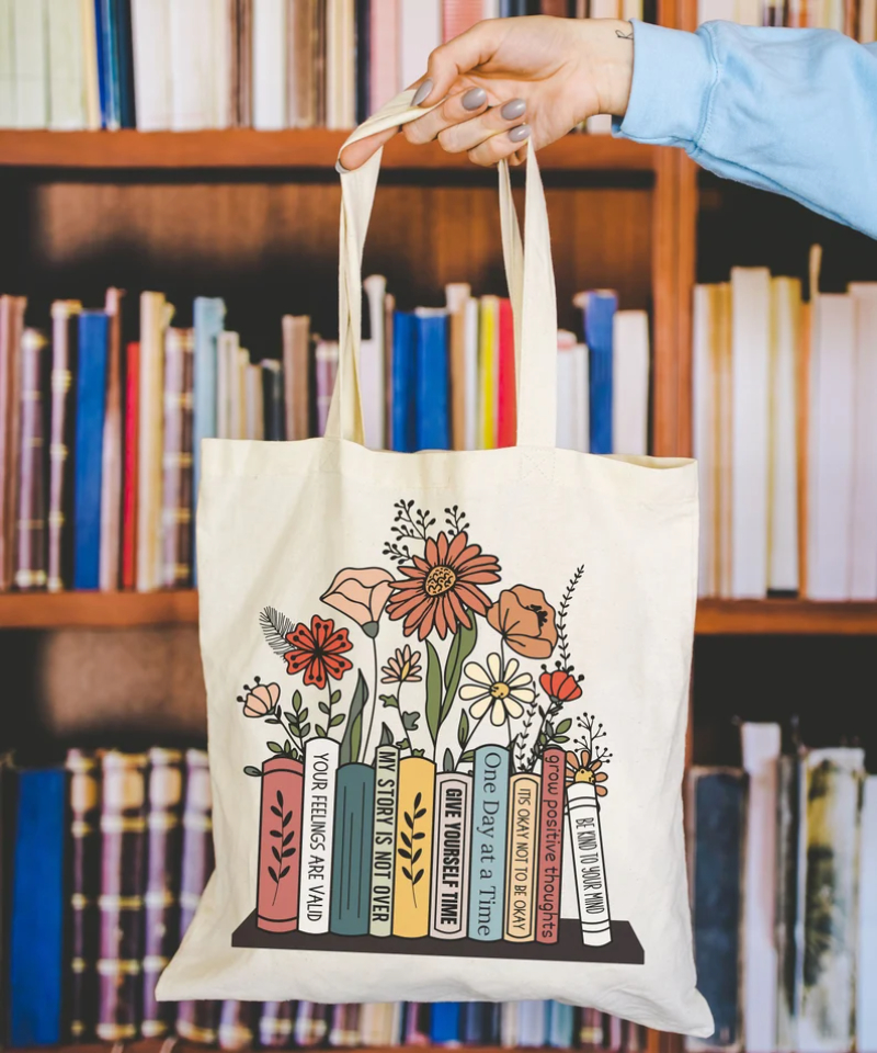 book lover tote bag