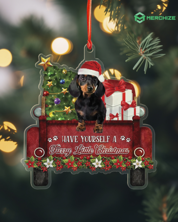 Custom Shape Clear 1-side Printed Acrylic Ornament