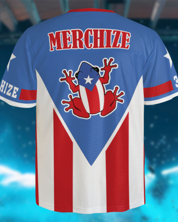 All-over Print Hybrid Mesh Football Jersey