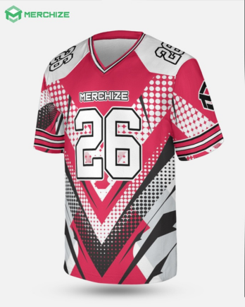 Aop V-neck Short Sleeve Jersey