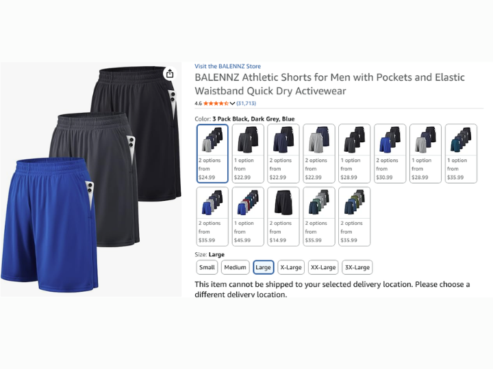 Athletic Shorts for Men with Pockets