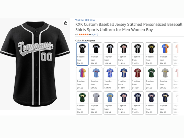 Custom Baseball Jersey Stitched