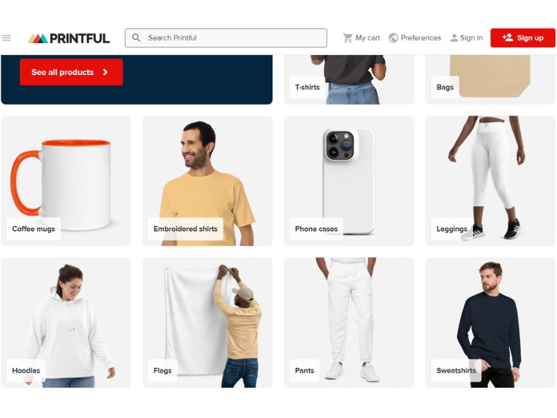 Printful-is-a-redbubble-alternative