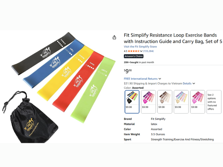 Resistance Loop Exercise Bands Set