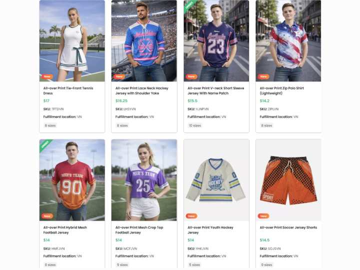 merchize sport catalog