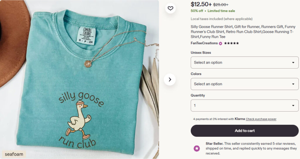 Silly Goose Runner Shirt
