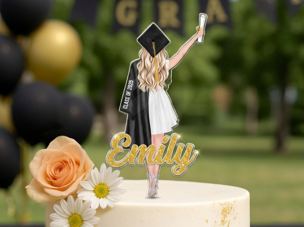 cake topper graduation decoration