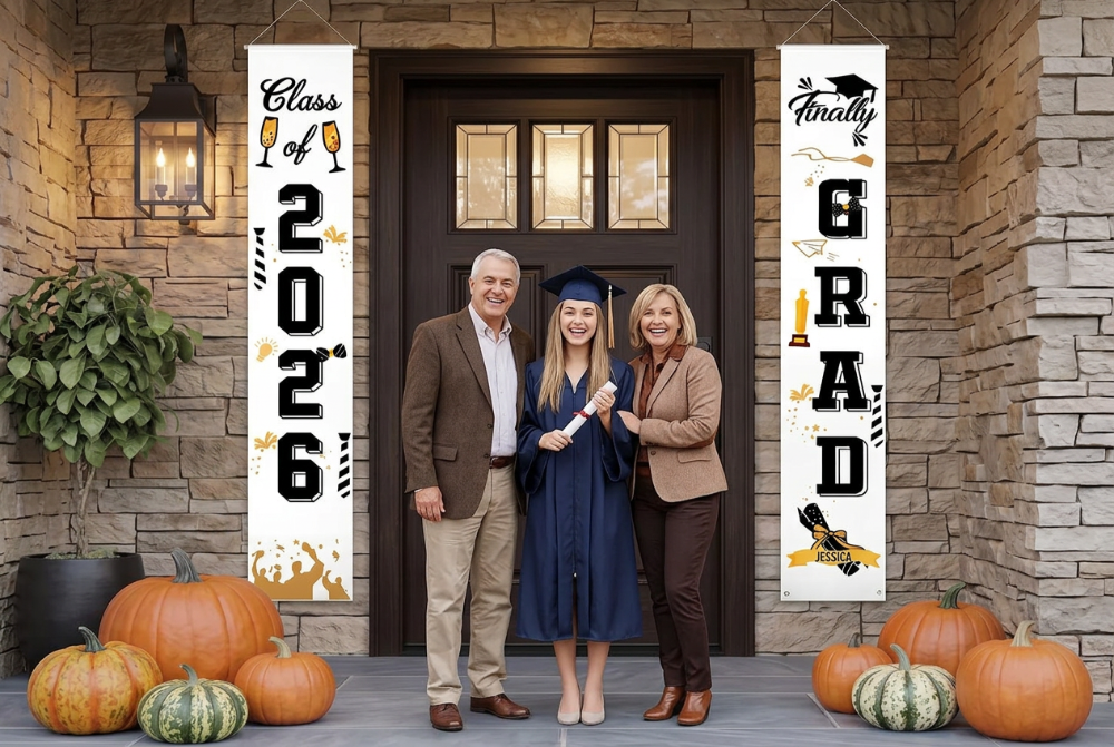 door banner graduation sign ideas