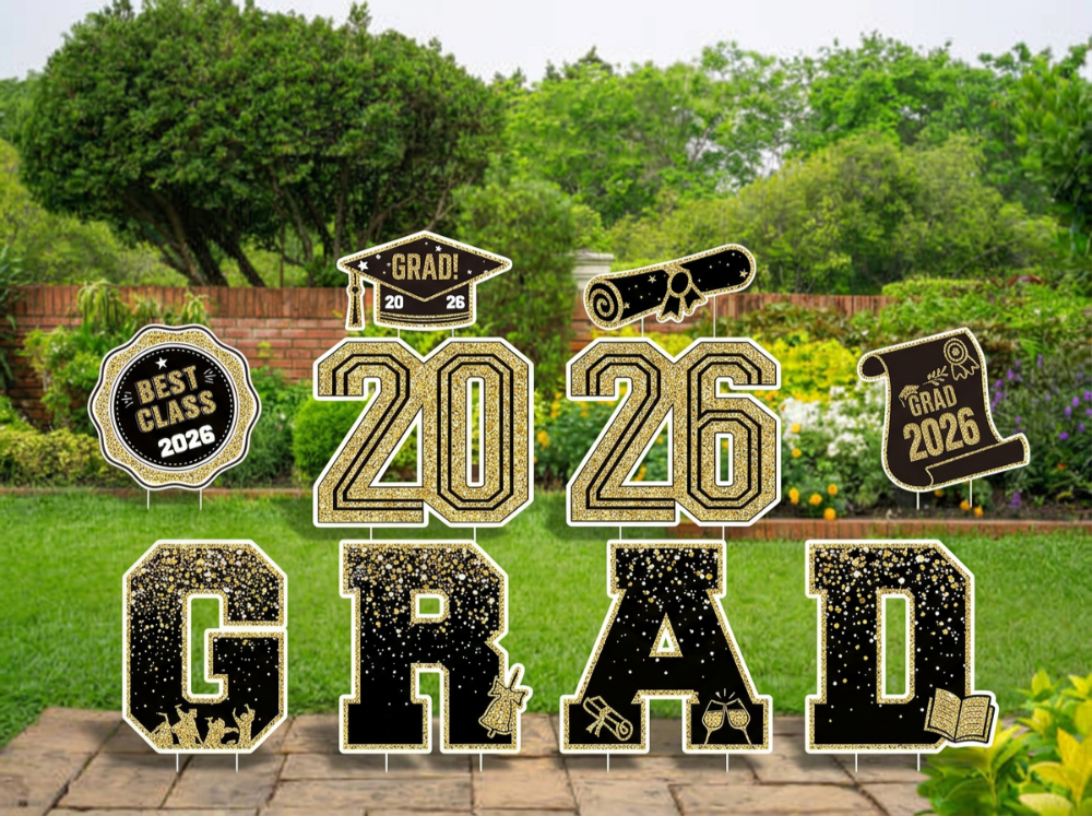 graduation cut out letter design ideas