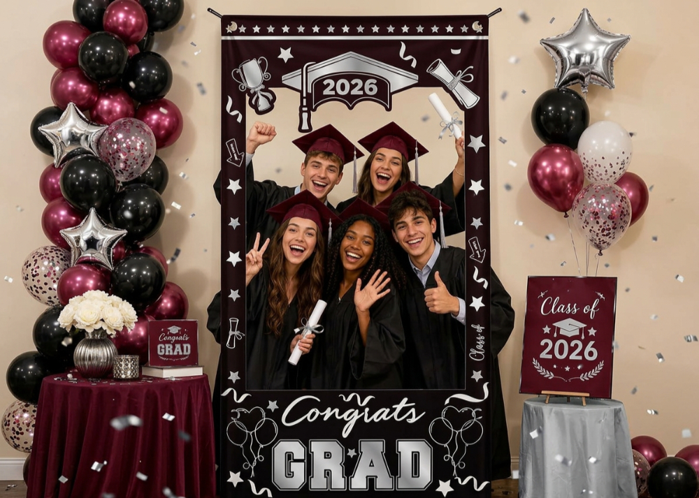 graduation photo booth frame design