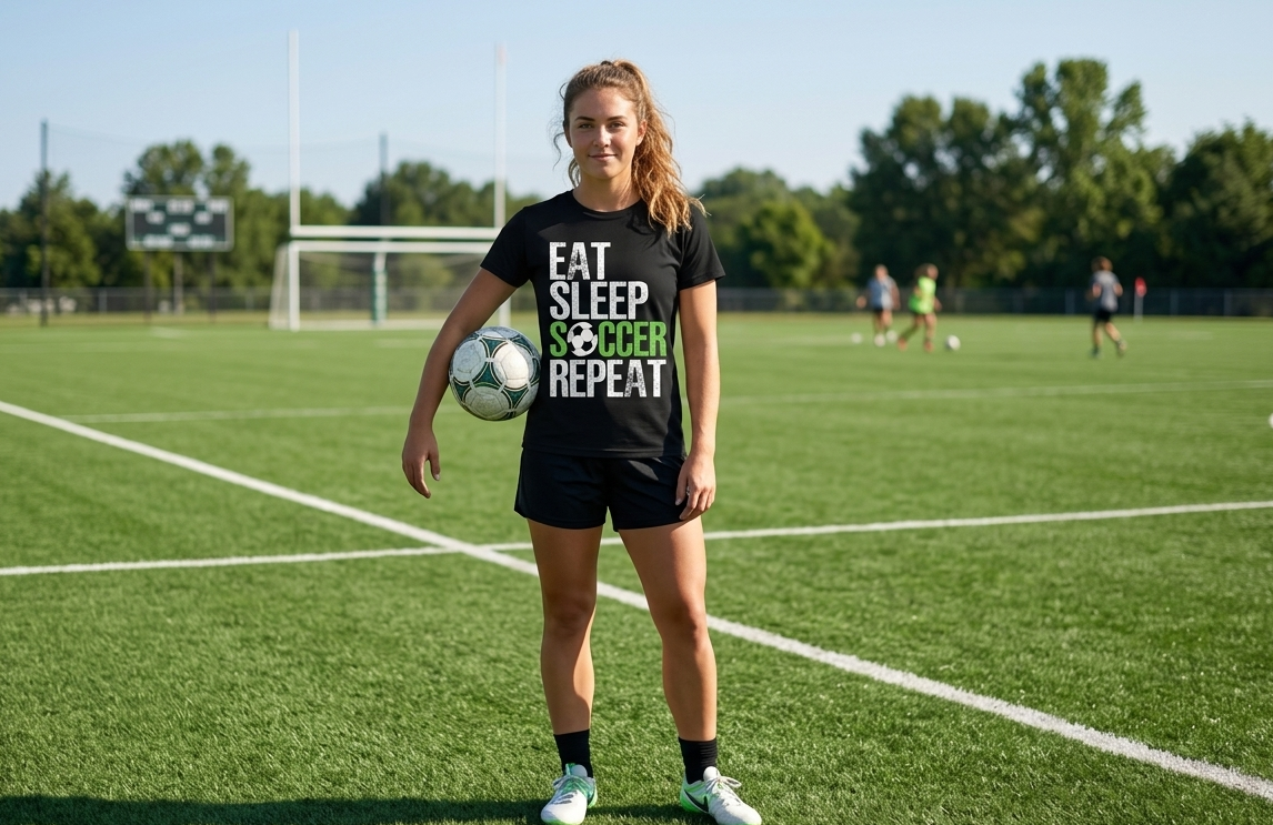 Minimal Typography Soccer Shirts