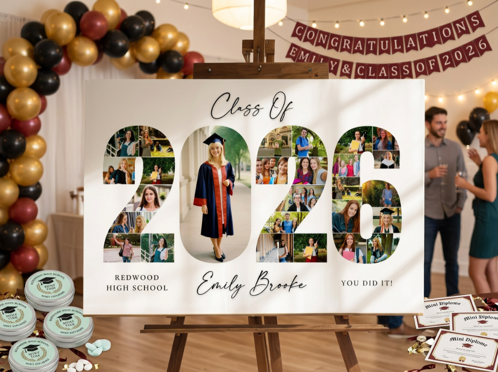 photo collage graduation banner