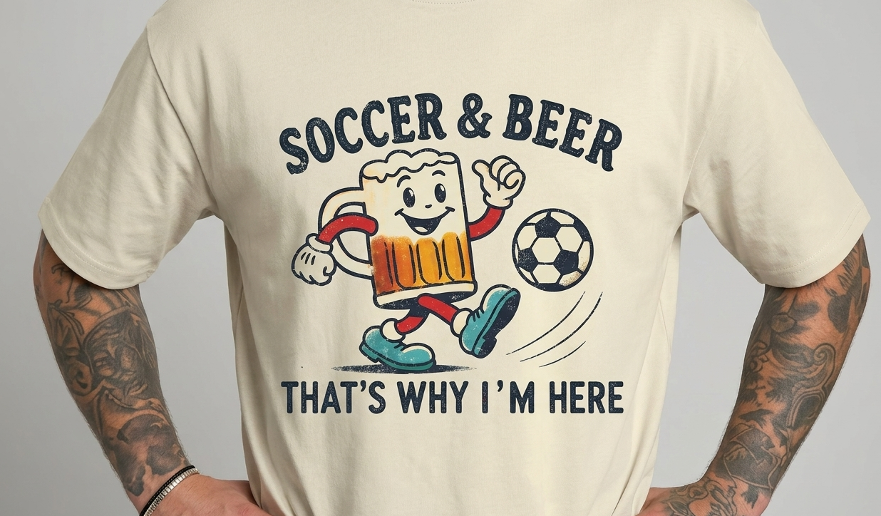Retro Soccer Graphic Tees