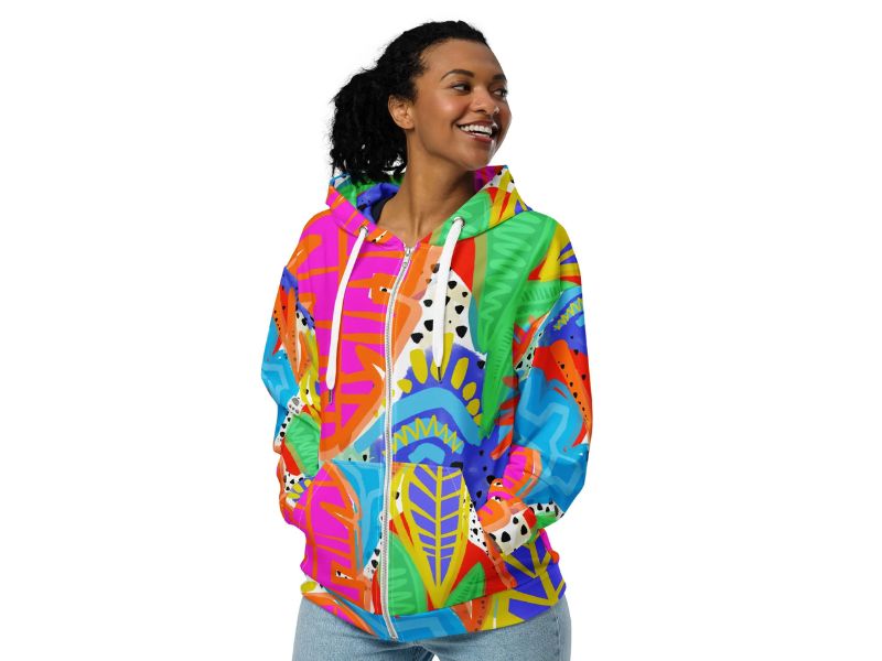Bold and vibrant colors hoodie
