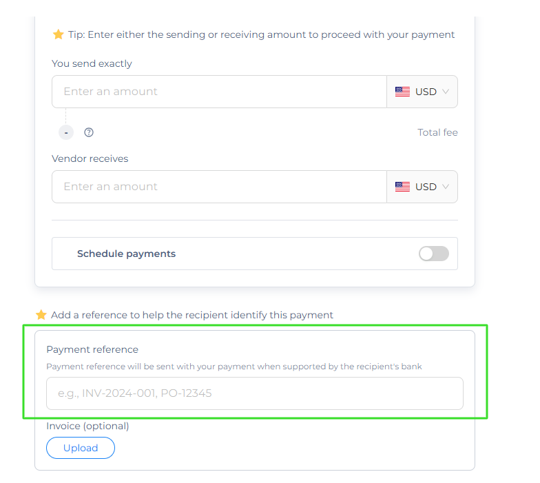 payment reference pingpong