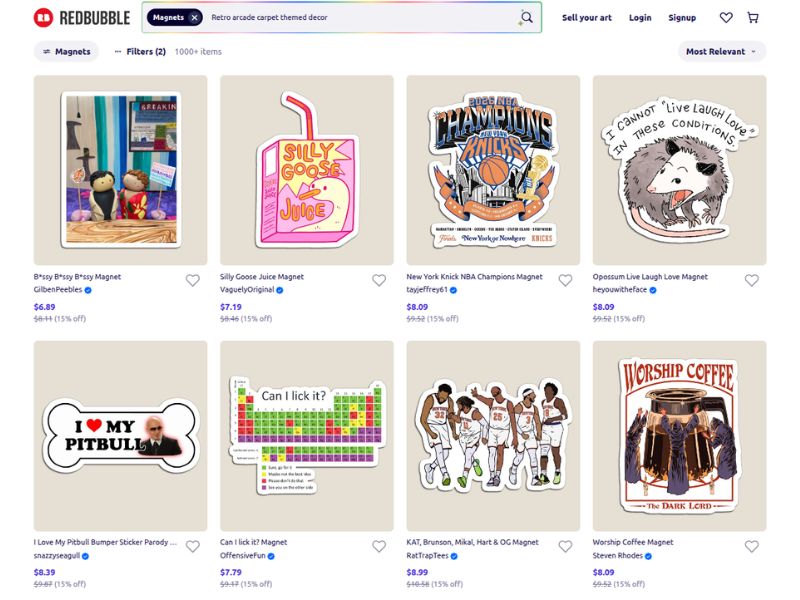 sell sticker on Redbubble