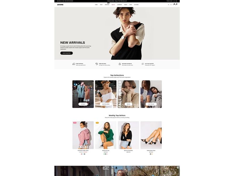Avone theme shopify