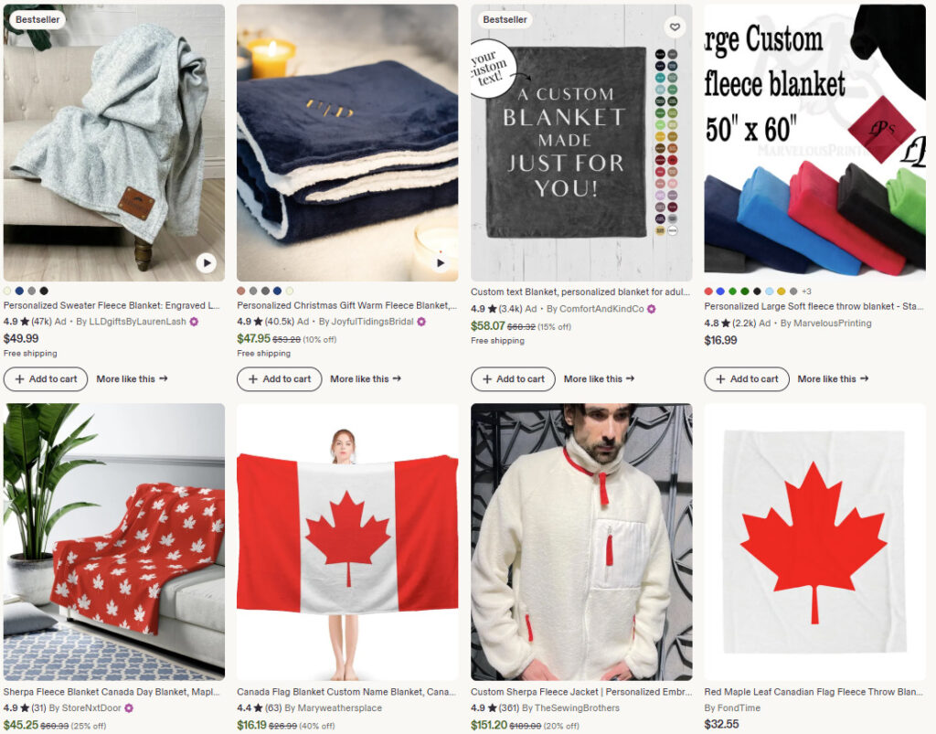 Cozy fleece blankets with winter & cabin designs