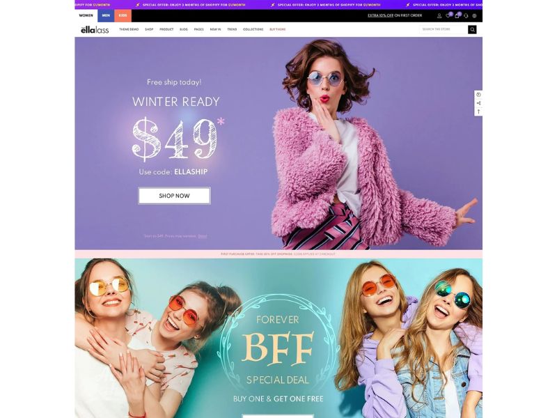 Ella theme shopify