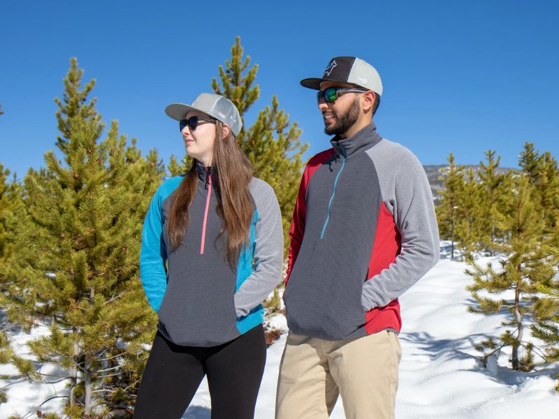Half Zip for travel, camping, and outdoor styles
