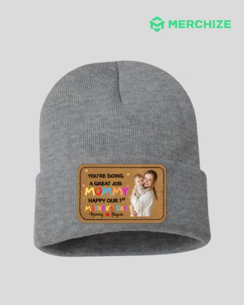 Leather Patch Beanie for Kid