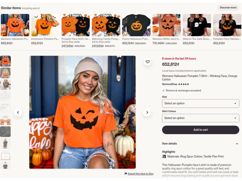 Minimalist style Halloween shirt ideas